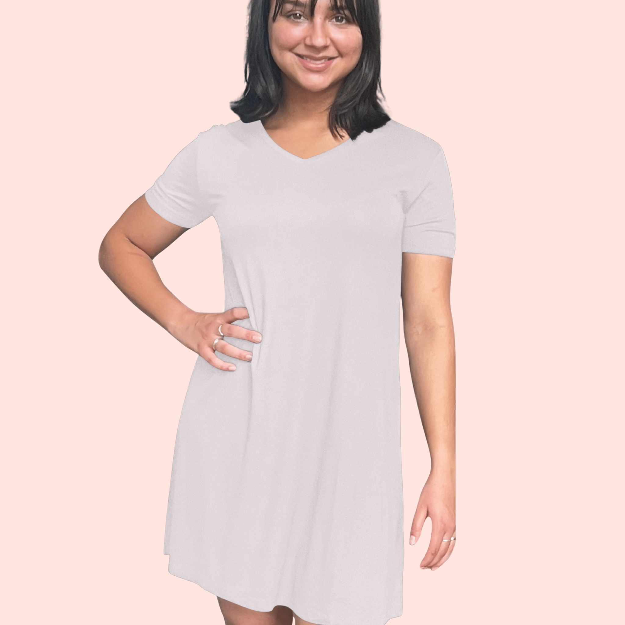 Bamboo Nightshirt/ Nightgown in Grey