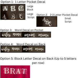 Decal Menu