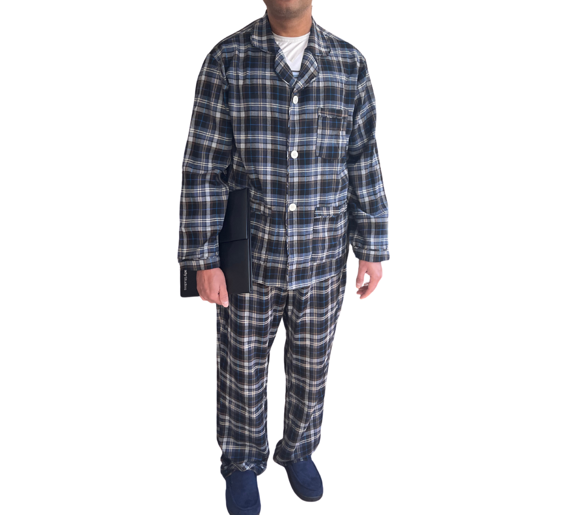 Norty Big & Tall Mens Cotton Blend Yarn Flannel Pajama Lounge