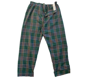 Men's Adaptive Flannel Velcro® Pajama with adjustable waist and snap fly. 