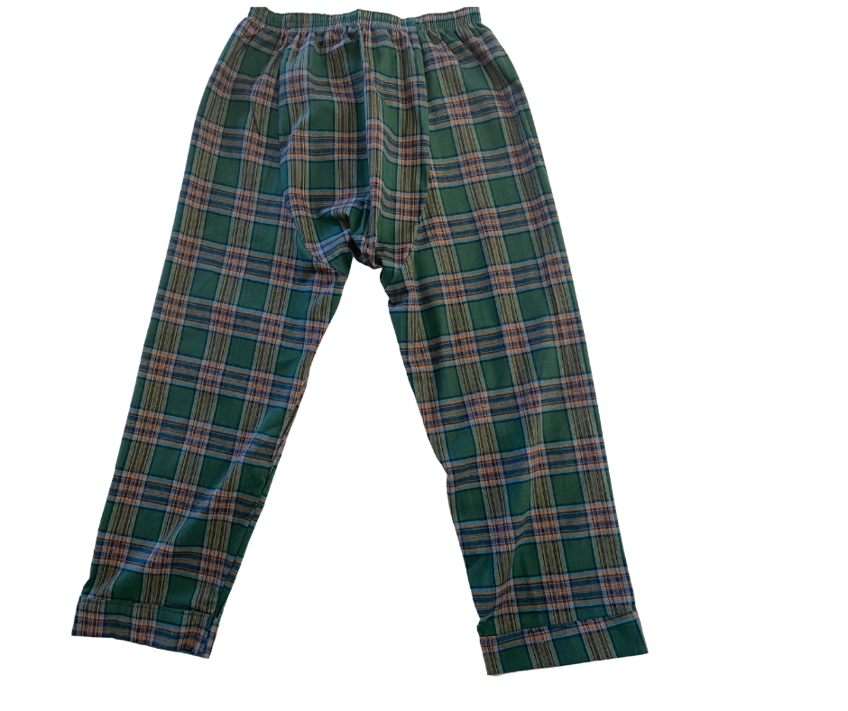 Adaptive Men's Green Plaid Flannel Velcro Pajamas with Velcro® Closure Buy  Online – Willie J's: The Easy PJ's