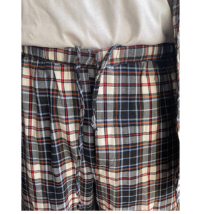 variant::red-white-blue Men's Cotton/Poly Velcro Adaptive Pajama Set in Red, White and Blue. Adaptive features include Velcro, Magnetic Buttons and a longer fly and removable drawstring. Arthritis clothing pajama set with velcro closure, magnetic buttons, elastic and drawstring waist elderly adaptive warm cotton/poly blend. Great Gifts for elderly Men with Arthritis, Parkinsons Disease, Stroke or other conditions that interfere with manual dexterity.